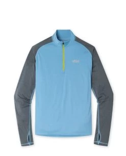 STIO Men's Basis Power Woolâ„¢ Zip Neck