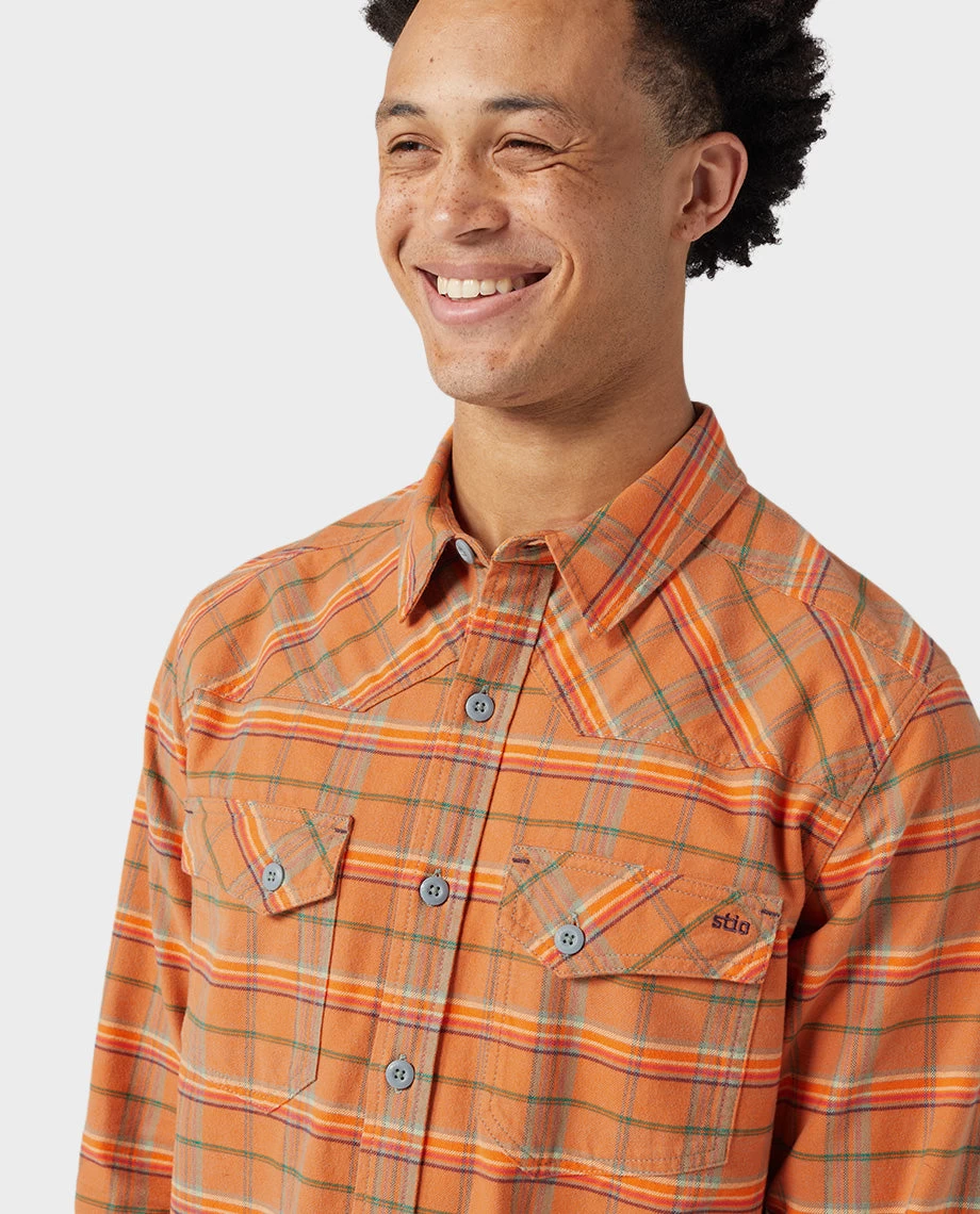 STIO Men's Junction Midweight Flannel Shirt 12 STIO Men's Junction Midweight Flannel Shirt - Image 12