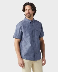 STIO Men's Curtis Camp Chambray Shirt SS 22 STIO Men's Curtis Camp Chambray Shirt SS -Stio 200281 453 3 Top 686e21ad 4110 43c0 9fe0 040d45adf45e