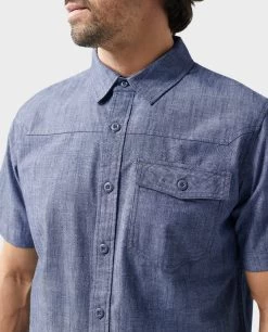 STIO Men's Curtis Camp Chambray Shirt SS 26 STIO Men's Curtis Camp Chambray Shirt SS -Stio 200281 453 5