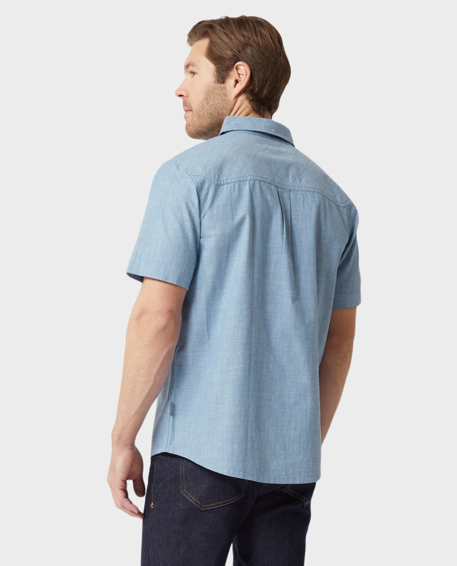 STIO Men's Curtis Camp Chambray Shirt SS 11 STIO Men's Curtis Camp Chambray Shirt SS - Image 11