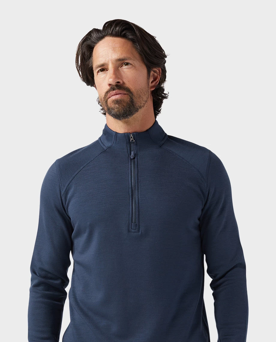 STIO Men's Basis Midweight Merino Half Zip 4 STIO Men's Basis Midweight Merino Half Zip - Image 4