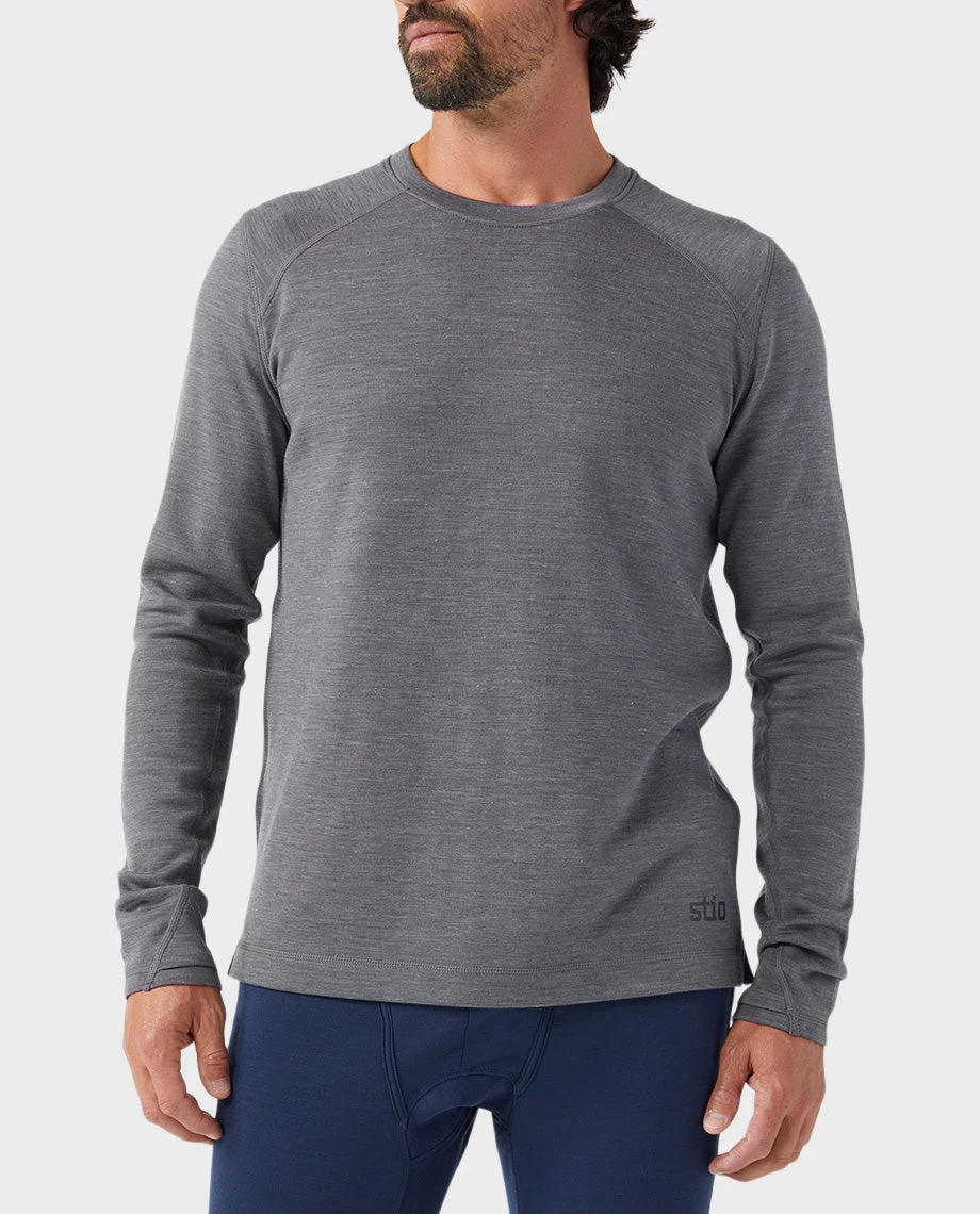 STIO Men's Basis Midweight Merino Crew 3 STIO Men's Basis Midweight Merino Crew - Image 3