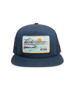 STIO Drift Patch Trucker -Stio Drift Patch Trucker Hat Navy Front New