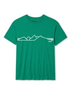 STIO Men's Teton Elevations Tee 14 STIO Men's Teton Elevations Tee -Stio M Teton Elevationes Tee Kelly Green Heather