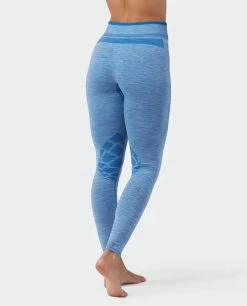STIO Women's Basis® Seamless Tech Tight -Stio W Full Range Seamless Tight Wind River Blue Heather 3 616e40bb 3048 4f52 821c 663f9d21abee
